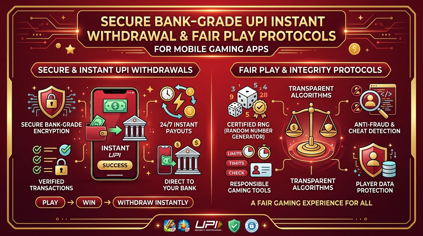 Yono Games 256-bit SSL security and instant UPI withdrawal verification